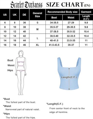 Scarlet Darkness Corset Tops for Women Square Neck Renaissance Corset, Back Lace Up, Adjustable Straps Going Out Crop Top in Saudi Arabia