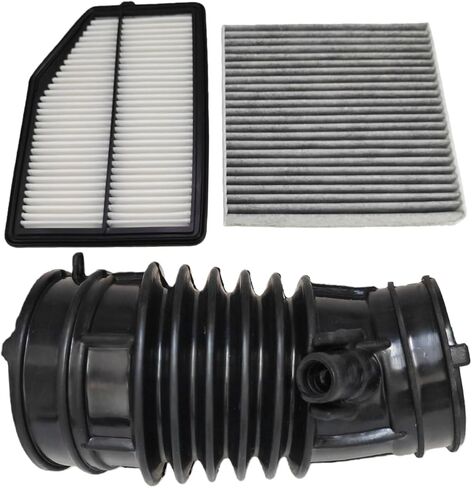أنبوب خرطوم السحب وفلتر الهواء وفلتر هواء المقصورة مناسب لـ 2015-2016 Honda CR-V L4 2.4L استبدال 17228-5LA-A00 17220-5LA-A00 80292-T0G-A01 in Saudi Arabia