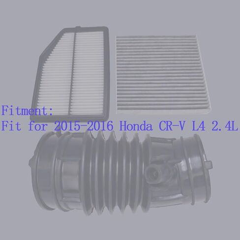 أنبوب خرطوم السحب وفلتر الهواء وفلتر هواء المقصورة مناسب لـ 2015-2016 Honda CR-V L4 2.4L استبدال 17228-5LA-A00 17220-5LA-A00 80292-T0G-A01 in Saudi Arabia