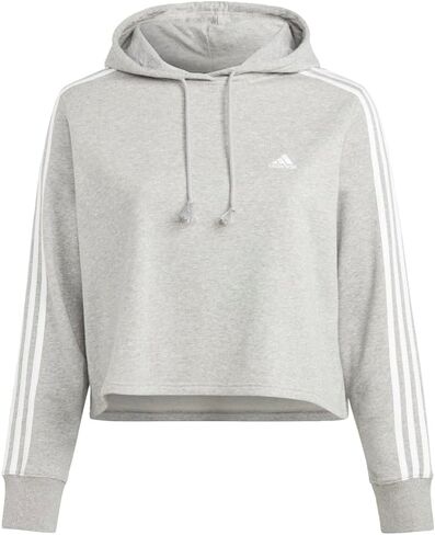 adidas Women's Essentials 3-Stripes Cropped Hoodie in Saudi Arabia