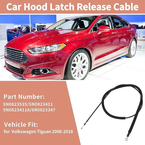 NO.5N0823535/5N0823411 كابل تحرير غطاء المحرك الأمامي مناسب لفولكس واجن تيجوان 2008-2018 كابل مزلاج غطاء المحرك in Kuwait