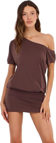 Forever 21 Women's Short Sleeve Mini Dress, Off Shoulder in Saudi Arabia