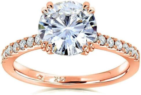 Kobelli Forever One Moissanite وخاتم خطوبة ألماس مختبري 2 1/10 قيراط ذهب أصفر عيار 14 قيراط (DEF/VS) in Saudi Arabia