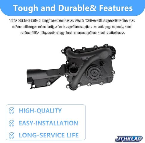 06E103547N فاصل زيت صمام فتحة تهوية المحرك متوافق مع Audi Q7 2017-2019 3.0 L، A6 Quattro 2017-2018 3.0 L، A7 Quattro 2016-2018 3.0L، A8Quattro 2015-2018 3.0L # 06E103547AD صمام بي سي في in Kuwait