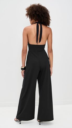 Susana Monaco Women's Tie Halter Jumpsuit 32" Inseam in Saudi Arabia