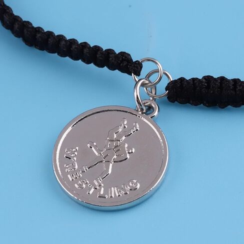MAOFAED Wrestling Charm Bracelet for Her/Him, Encouragement Gift, Wrestler Bracelet, Motivational Gifts (resilenceWrestlerBr) in Saudi Arabia