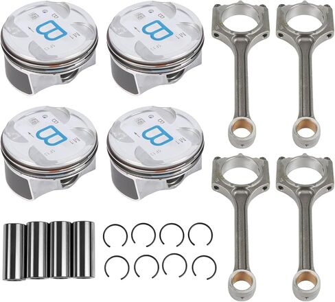 G4NB 1.8L Engine Connecting Rod & Pistons Rings (STD) 8Pcs Fits for Hyundai Elantra 11-16, for Kia Forte 14-16 1.8L DOHC OE G4NB 1.8L / 23041-2E100 23510-2E101 in Saudi Arabia