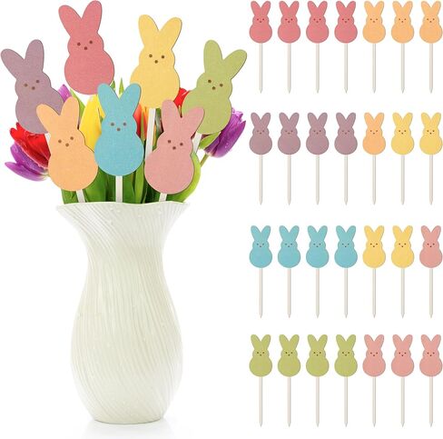 TICIAGA Bee Double-sided Wooden Picks - 14PCS Cute Honeybee Wooden Decorative Pick for Home Vase Filler Colorful Wooden Bee Nectar Decorative Pick for Farmhouse Decor Summer Theme Decorations for Home in Saudi Arabia