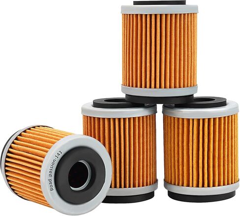 استبدال فلتر زيت العاطفة الطريق لياماها YFM250 Moto-4 250 1989-1993 / YJ125 Vino 125 2004-2009 (حزمة من 4) in Saudi Arabia