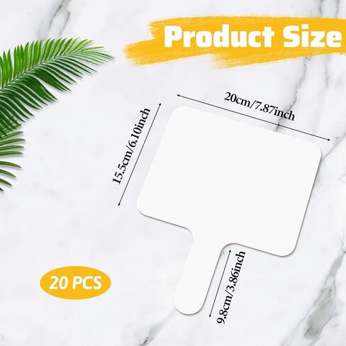 20 Pack Small Dry Erase Boards Double Sided Answer Paddles 10 X 8 Inch White Handheld Board for Classroom Office Auction Party Voting Meeting Family Games Party in Saudi Arabia