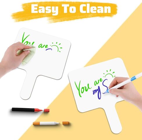 20 Pack Small Dry Erase Boards Double Sided Answer Paddles 10 X 8 Inch White Handheld Board for Classroom Office Auction Party Voting Meeting Family Games Party in Saudi Arabia