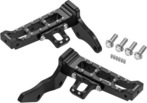 NICECNC Extended Wider Foot Pegs 6061-T6 Aluminum Compatible with Yamaha Banshee 350 1987-2002 2003 2004 2005 2006, Replacement for 3GG-27411-01-00, 3GG-27421-01-00, Red in Saudi Arabia