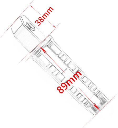 أوتاد القدم الخلفية للدراجة النارية متوافقة مع H.onda Rebel 1100 CMX1100 Rebel 500 CMX500 2017-2024 2025 مسند للقدمين للركاب دعامة للقدمين Rebel500 Rebel1100 ملحقات (أسود) in Kuwait