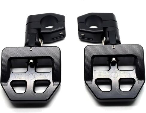 MZS Motorcycle Highway Pegs, 1.25" Highway Foot Pegs Mount Short CNC Aluminum Compatible with Road King Softail Road Electra Street Glide Sportster Vulcan Chief Boulevard for 1 1/4 Engine Guard in Saudi Arabia