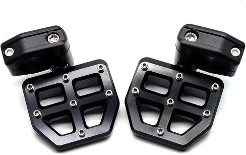 MZS Motorcycle Highway Pegs, 1.25" Highway Foot Pegs Mount Short CNC Aluminum Compatible with Road King Softail Road Electra Street Glide Sportster Vulcan Chief Boulevard for 1 1/4 Engine Guard in Saudi Arabia