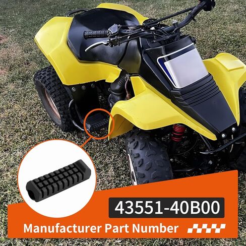 مسند القدم المطاطي لسوزوكي QuadSport 80 LT80 LT80S 1987-2006 43551-40B00 in Saudi Arabia