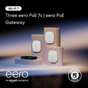 اثنان من Amazon eero PoE 7s (أحدث طراز) مع بوابة Amazon eero PoE in Kuwait