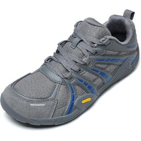 Mens Barefoot Shoes Wide Width Comfortable Sneaker Zero Drop Sole Breathable Mesh Walking Shoes Non-Slip Outdoor Trail Running Shoes in Kuwait