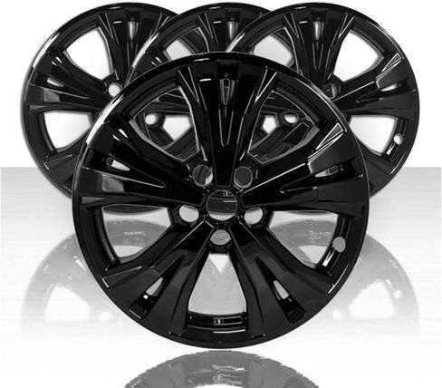 مجموعة من 4 أغطية عجلات Spk مقاس 18 بوصة و5 سبليت لـ 17-20 نيسان روج SV/SL - أسود لامع in Kuwait