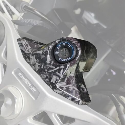 Carbon Fibre Looking Ignition Cover Guard Protector Compatible with 675SS 2025,CFMOTO 675SS Accessories,A in Saudi Arabia