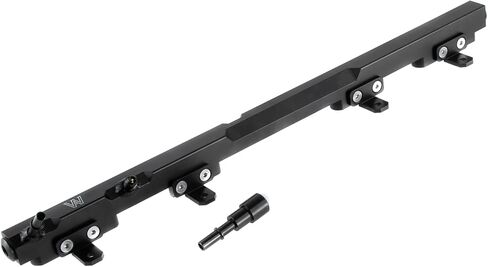 #5014496AC - Billet Aluminum Fuel Rail Compatible with 1997-2001 1998 1999 2000 Jeep Wrangler TJ/Grand Cherokee XJ 4.0L 6L (Black) in Kuwait