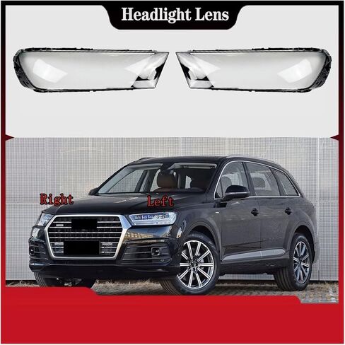 Compatible For Audi Q7 2016 2017 2018 2019 Headlamp Transparent Lampshade Headlight Lampshell Replace Lens Cover(Right Side) in Saudi Arabia