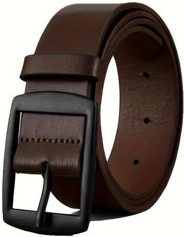 men's belt features a classic buckle design, perfect for pairing with jeans and casual trousers for everyday wear. in Saudi Arabia