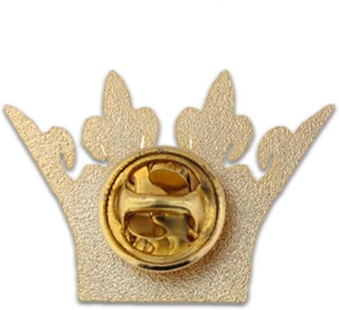 PinMart Gold-Colored Plated Royal Crown Lapel Pin – 1 Piece in Saudi Arabia