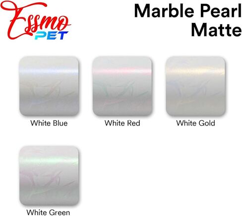 1FTx5FT PET Marble Pearl Matte White Blue Vinyl Wrap Auto Car Sticker Decal Film Sheet Bubble Free Air Release Technology with Tool Set in Saudi Arabia