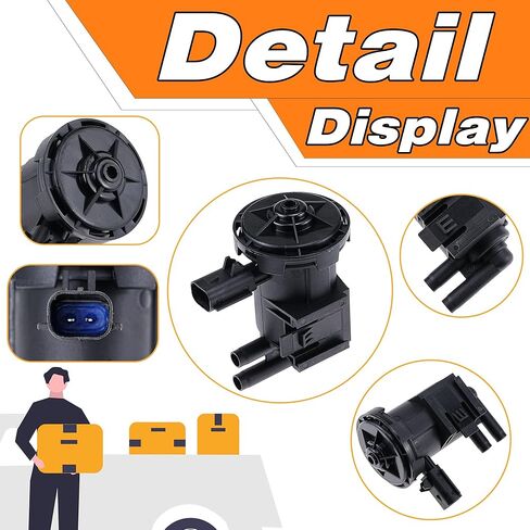 Vapor Canister Solenoid Purge Valve Compatible with Dodge Ram 1500 2500 3500 Grand Caravan Chrysler Town & Country PT Cruiser 2003-2006, Replaces# 911-202 4669569 in Saudi Arabia