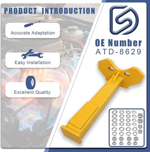 مجموعة أدوات إزالة محور العجلة الصفراء 8629 - بديلة لأدوات ATD ATD-8629، متوافقة مع محاور مسامير محور العجلة 5/6/8 (السيارات والشاحنات) in Saudi Arabia