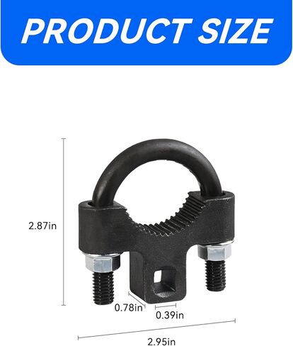 Inner Tie Rod Removal Tool, 3/8" U-Shaped Inner Tie Rod Tool with Non-Slip Teeth, Carbon Steel Inner Low Profile Tool for Car Chassis Rocker, Vehicle Tie Rod Installation Accessories in Kuwait