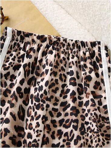 WDIRARA Toddler Girl's Leopard Print Straight Leg Pants Elastic Waist Baggy Pants in Saudi Arabia