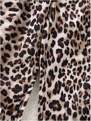 WDIRARA Toddler Girl's Leopard Print Straight Leg Pants Elastic Waist Baggy Pants in Saudi Arabia