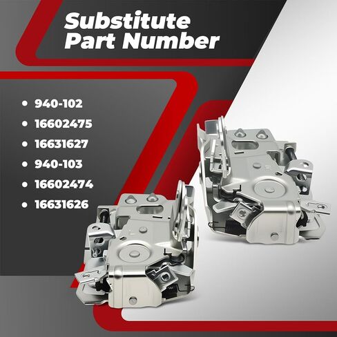 Pair Door Lock Latch Assembly Front Driver and Passenger Side Compatible with C1500 C2500 1988-1999 Pickup 940-102 16602475 in Saudi Arabia