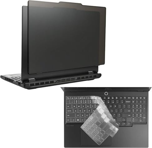 مجموعة حافظة كمبيوتر محمول لجهاز 2025 Legion Pro 5 / 5i Gen 10 Intel مقاس 16 بوصة، غطاء صلب مقاوم للخدش والسقوط وغطاء واقٍ شفاف + غطاء لوحة مفاتيح (أسود غير لامع) in Saudi Arabia