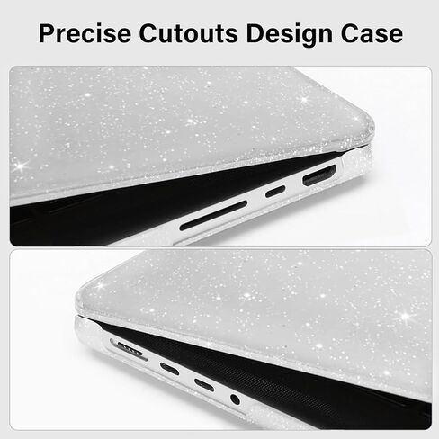 حافظة MOSISO متوافقة مع جهاز MacBook Pro 14 بوصة 2025-2021 M5 M4 M3 M2 M1 A3434 A3112 A3185 A3401 A2918 A2992 A2779 A2442، حافظة صلبة لامعة لامعة وغطاء لوحة مفاتيح وواقي شاشة، شفاف in Saudi Arabia