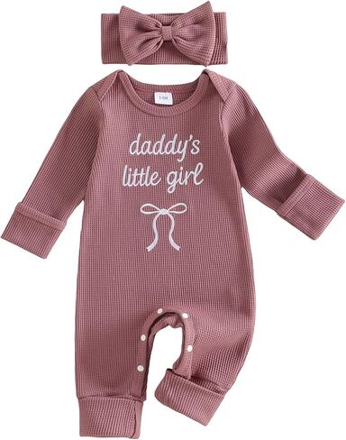 allshope Infant Baby Girl Fall Outfit Sweatshirt Romper Little Sister Lil Sis Long Sleeve Jumpsuit Newborn Clothes in Saudi Arabia