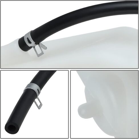 DAT AUTO PARTS Engine Coolant Recovery Bottle Overflow Reservoir Tank With Cap Replacement for 2000-2004 Nissan Xterra 1998-2004 Frontier Pickup Truck White Textured Plastic NI3014109 217108B400 in Saudi Arabia