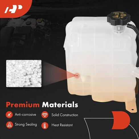 خزان خزان استرداد تدفق سائل تبريد المحرك A-Premium [مع غطاء وخرطوم ومستشعر] متوافق مع Chevy Silverado 2500 3500 4500 5500 6500 HD & GMC Sierra 2500 3500 HD & International Harvester in Saudi Arabia