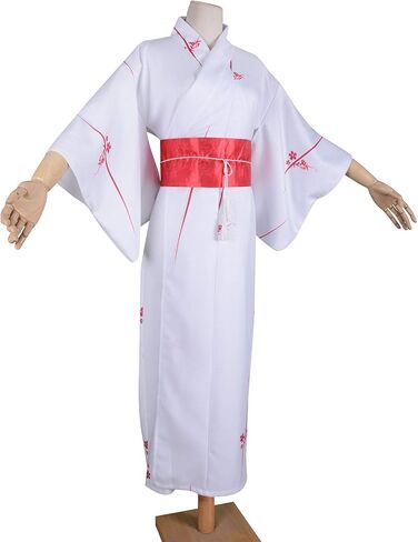 زي كيمونو طويل للسيدات من HongH مطبوع عليه زهور الكيمونو اليابانية التقليدية ملابس صيفية in Kuwait