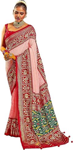Elina fashion Women's Lucknow Chickankari Embroidery Designer Saree With Unstitched Blouse | Rakhi Gift For Her in Saudi Arabia