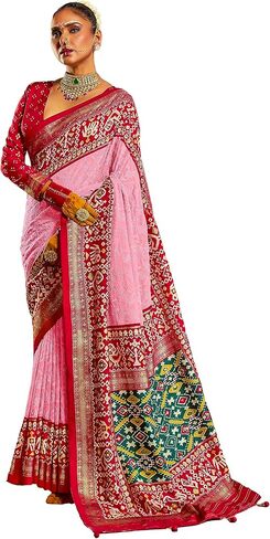 Elina fashion Women's Lucknow Chickankari Embroidery Designer Saree With Unstitched Blouse | Rakhi Gift For Her in Saudi Arabia