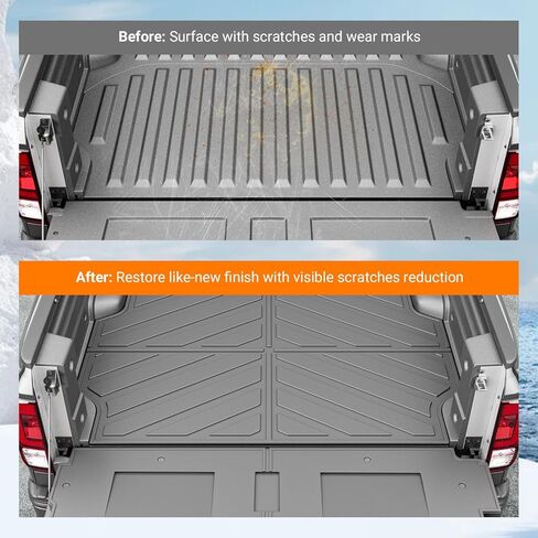 powoq 5.3FT حصيرة سرير الشاحنة متوافقة مع 2017-2024 Honda Ridgeline Bed Liner TPE Truck Mat استبدال لملحقات Honda Ridgeline 2017-2024 in Kuwait