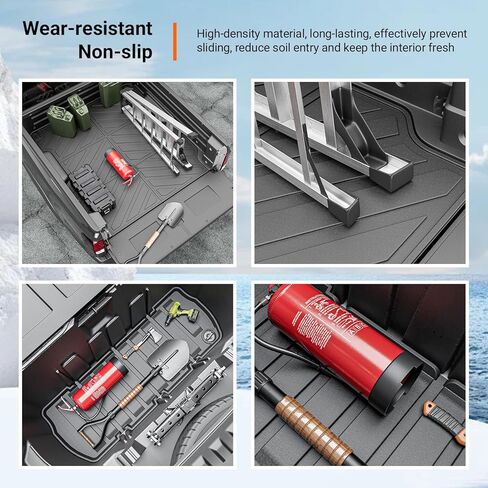 powoq 5.3FT حصيرة سرير الشاحنة متوافقة مع 2017-2024 Honda Ridgeline Bed Liner TPE Truck Mat استبدال لملحقات Honda Ridgeline 2017-2024 in Kuwait