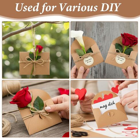 25 Pcs Mini Cards with Envelopes, Small Gift Card Envelopes with Heart Clasp Cute Envelopes Gift Card Holders for Business Cards Greeting Cards Wedding Favors (4.1 x 2.8 inch) in Saudi Arabia