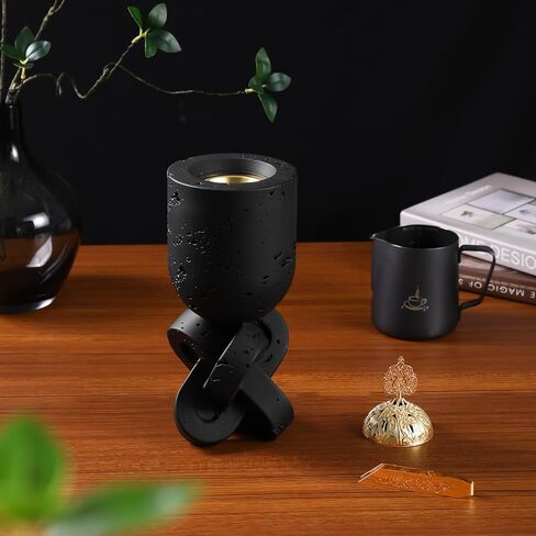 مبخرة اللبان الراتنج، مبخرة البخور، مبخرة الفحم، مبخرة بخور بطول 11.02 بوصة - للتأمل، واليوجا، والعلاج العطري في السبا، والمكتب، وهدايا تدفئة المنزل وديكور المنزل in Kuwait