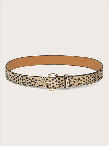 Floerns Women's Y2K Cheetah Print Leather Belt Adjustable Trendy Waist Belts in Saudi Arabia