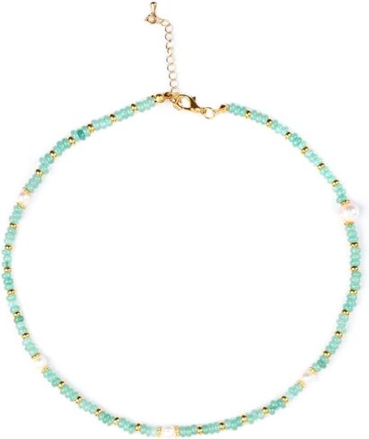 YGLINE Natural Stone Beaded Choker Necklace for Women, Handmade Jewelry Gifts for Her in Kuwait