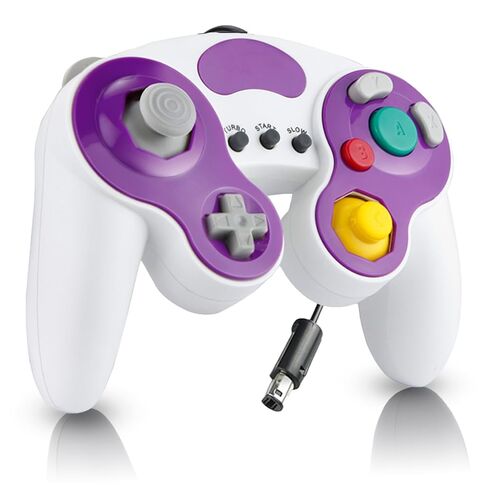 YSDZSW Upgraded GameCube Controller with TURBO Function, Classic Wired Controller for Wii/GameCube (White-Green) in Saudi Arabia